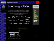 Tablet Screenshot of danskmusik.com